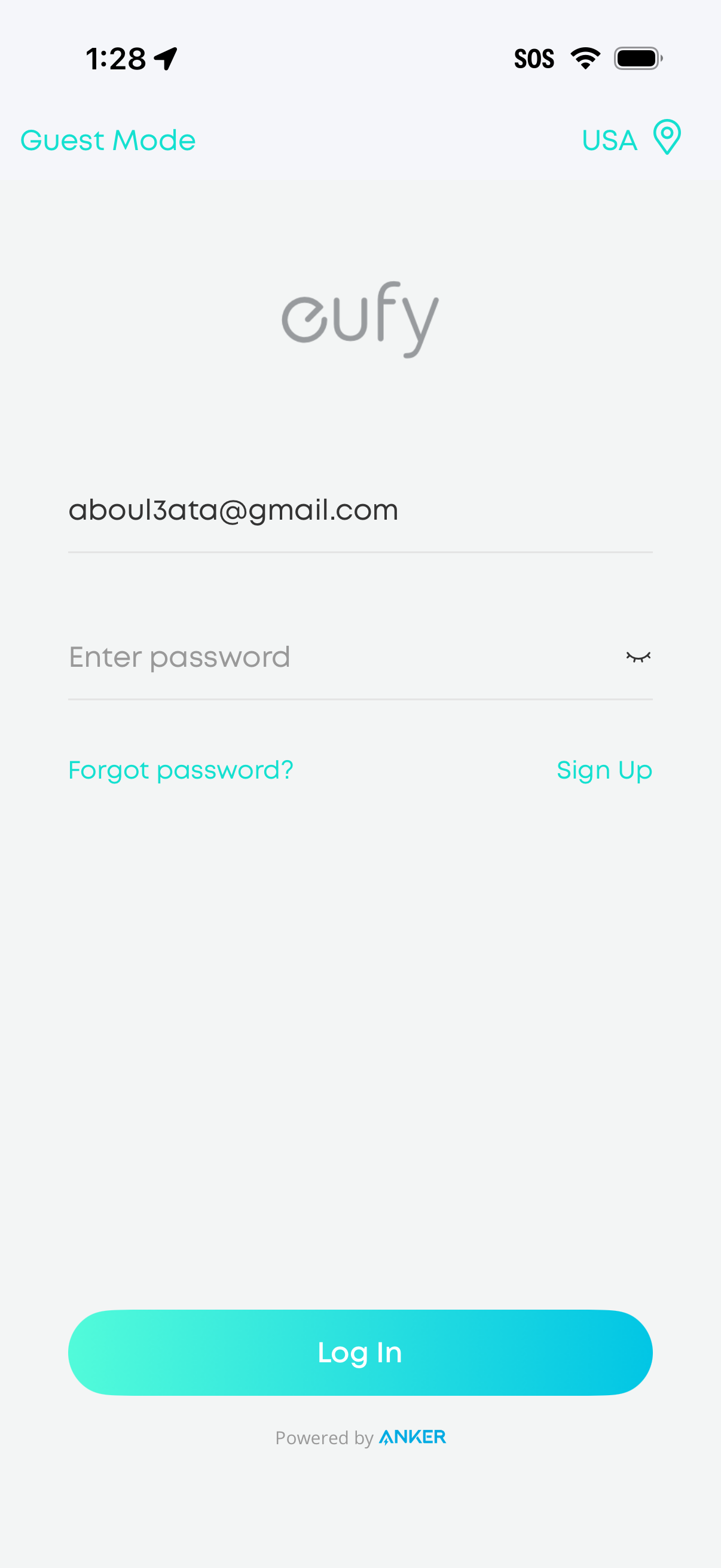 eufy-life login screenshot